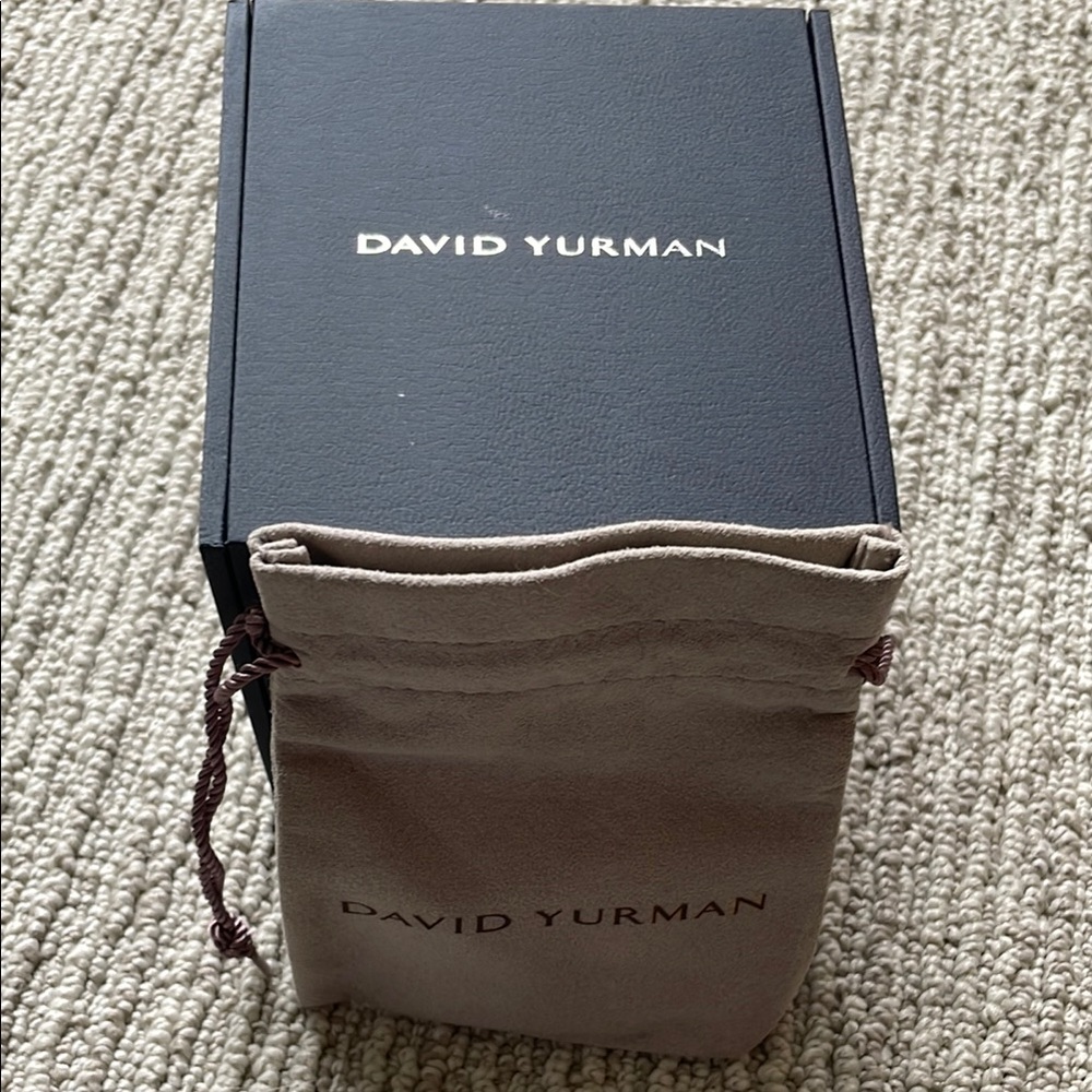 David Yurman Black Box with Beige Pouch